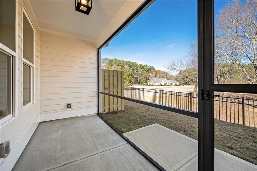 Exterior details and patio area of a home in Harmony Walk, Cartersville (Image 3). Exterior details and patio area of a home in Harmony Walk, Cartersville (Image 3).