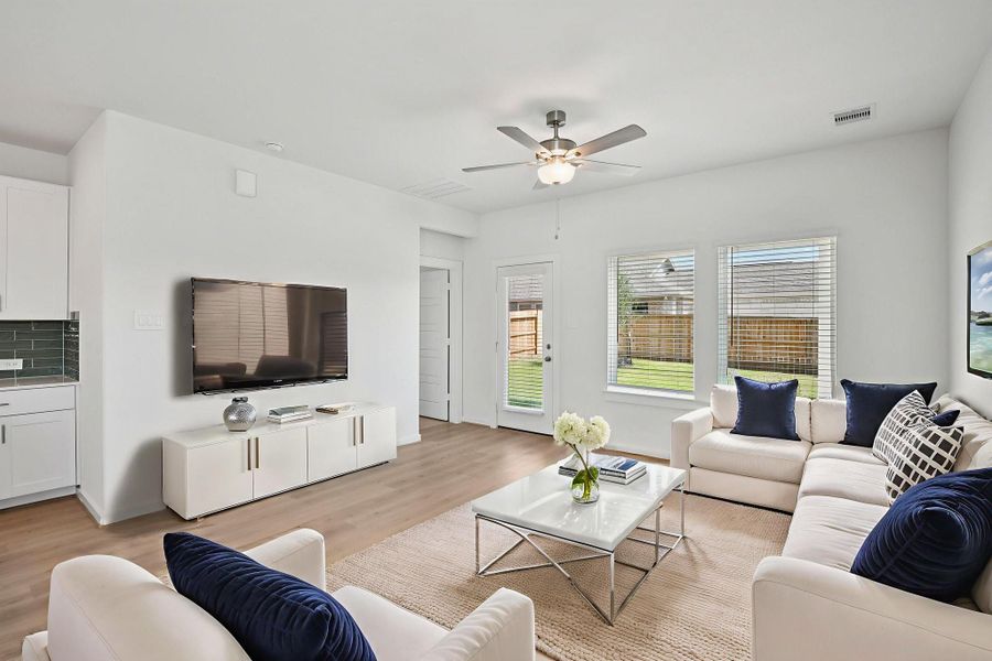 Photo is not of the actual home, but is an inspirational photo of builder’s model home and may depict options, furnishings, and/or decorator features that are not included