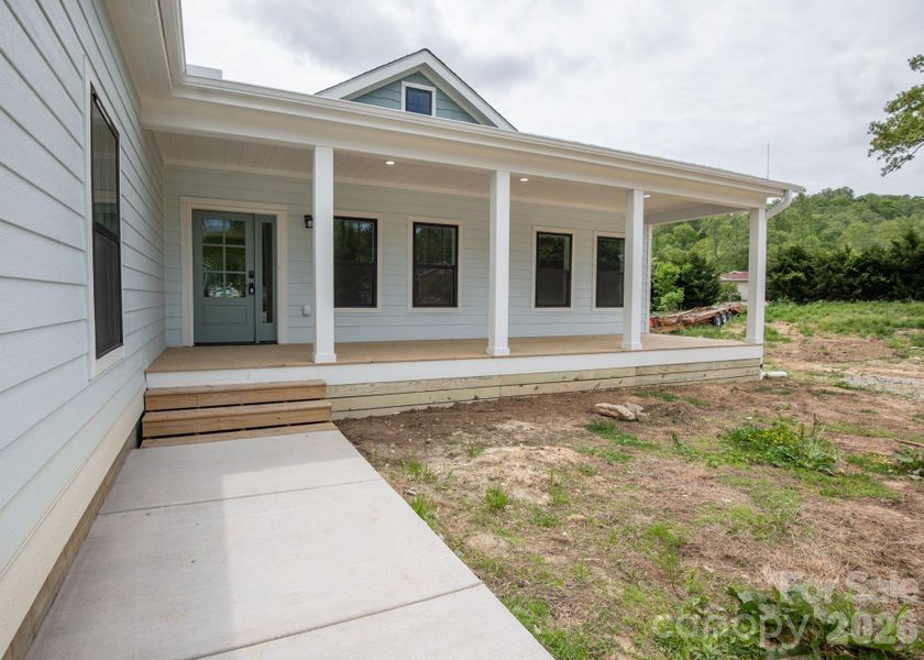 Exterior details and patio area of a home in , Hendersonville (Image 19).