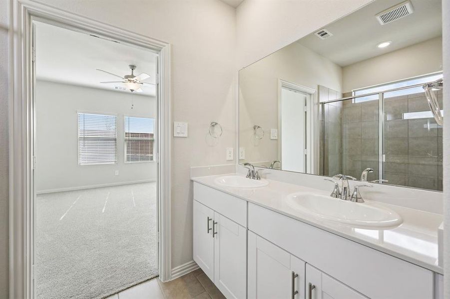 Furnished interior view inside a new home in Lakehaven - Spring Series, Farmersville (Image 13). Furnished interior view inside a new home in Lakehaven - Spring Series, Farmersville (Image 13).