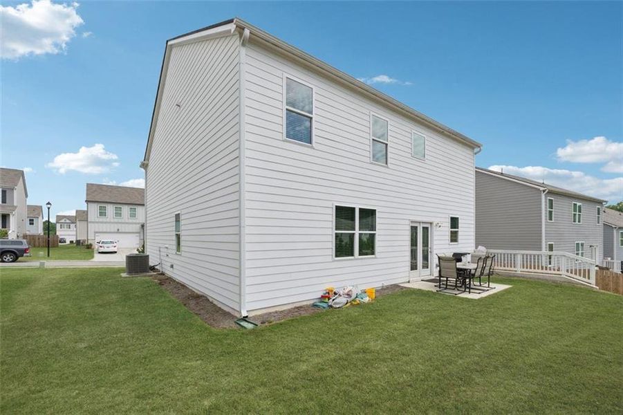 Front exterior of a new home in Etowah Preserve, Dawsonville, GA, highlighting curb appeal (Image 2).