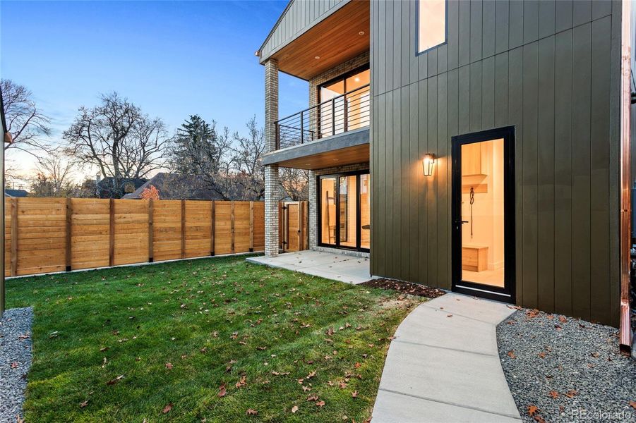 Exterior details and patio area of a home in , Denver (Image 3).