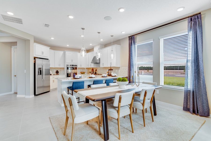 Furnished interior view inside a new home in Center Lake Ranch Community Group Page, St. Cloud (Image 10).