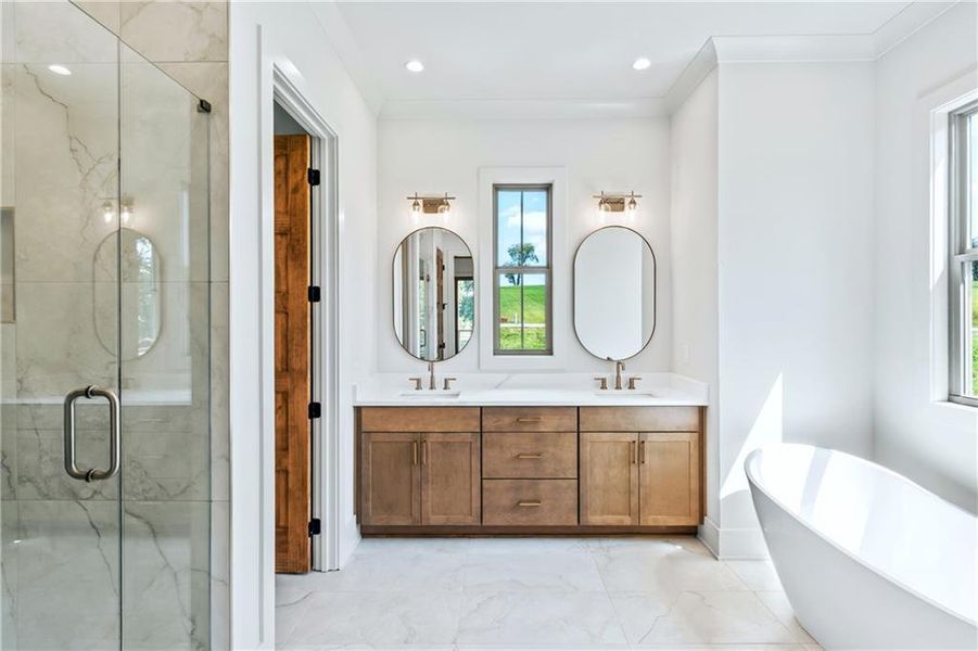 Furnished interior view inside a new home in , Blairsville (Image 16).