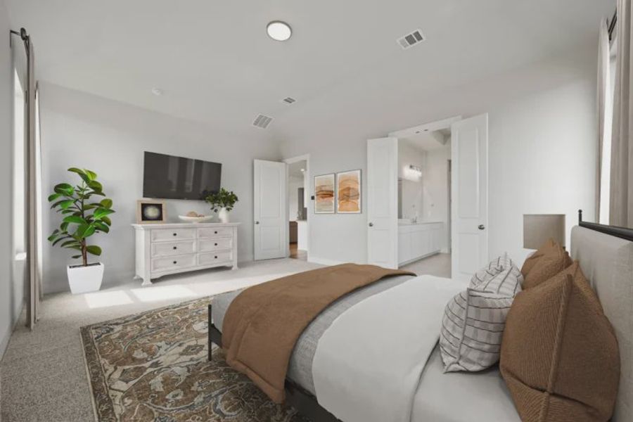 Furnished interior view inside a new home in Chatham Reserve, Providence Village (Image 14). Furnished interior view inside a new home in Chatham Reserve, Providence Village (Image 14).