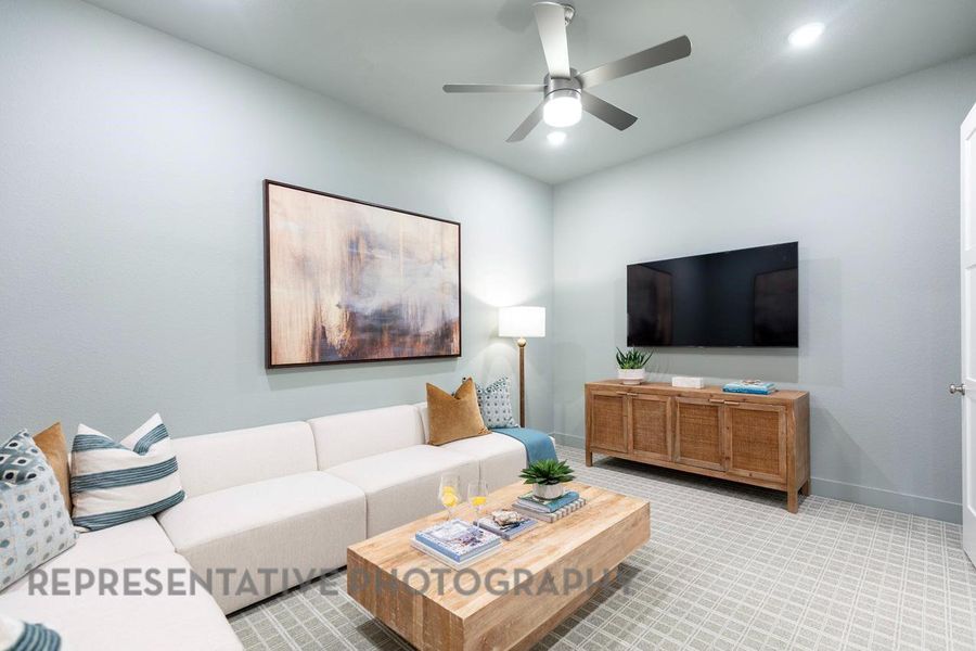 Furnished interior view inside a new home in Cross Creek West, Fulshear (Image 22).