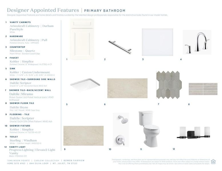 Sample of building materials used in homes in Tomlinson Pointe, Mount Juliet (Image 11). Sample of building materials used in homes in Tomlinson Pointe, Mount Juliet (Image 11).