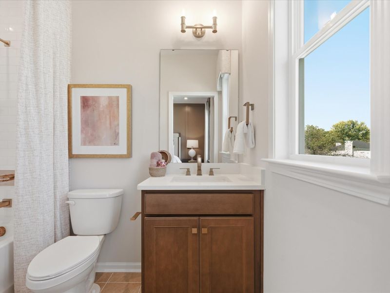 Representative furnished interior of a home built from the Bellamy by Tri Pointe Homes in Bellflower, Charlotte (Image 35).