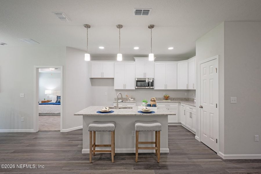 Furnished interior view inside a new home in , Jacksonville (Image 9).