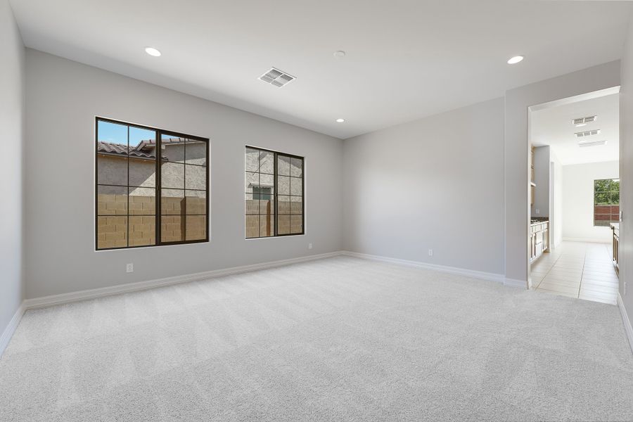 Spacious, unfurnished interior of a new home in Ellsworth Ranch, Queen Creek (Image 49). Spacious, unfurnished interior of a new home in Ellsworth Ranch, Queen Creek (Image 49).