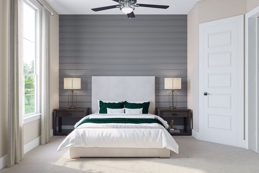 Furnished interior view inside a new home in Dunham Pointe, Cypress (Image 23). Furnished interior view inside a new home in Dunham Pointe, Cypress (Image 23).