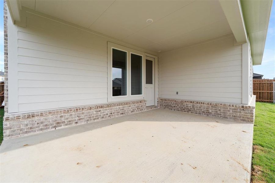 Exterior details and patio area of a home in Liberty Pointe, Gainesville (Image 3). Exterior details and patio area of a home in Liberty Pointe, Gainesville (Image 3).