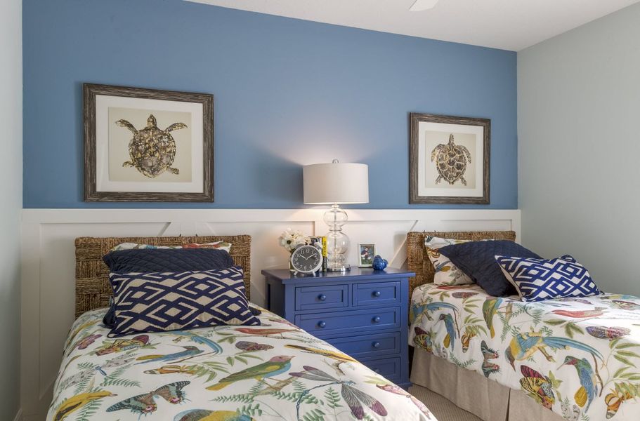 Furnished interior view inside a new home in Boca Royale Golf & Country Club at Wellen Park, Englewood (Image 9).