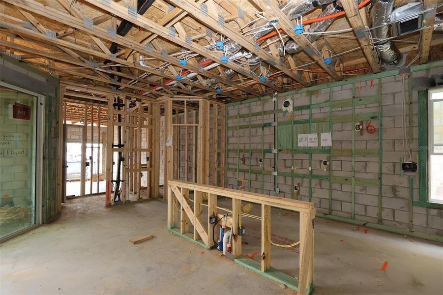 In-progress construction of a new home in Lake Star at Ovation, Winter Garden, FL (Image 17).