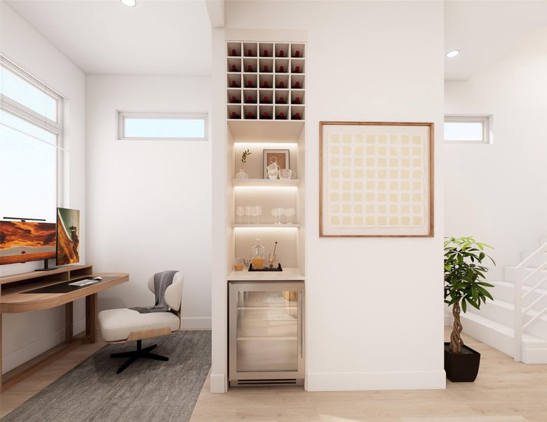 Furnished interior view inside a new home in , Houston (Image 6).