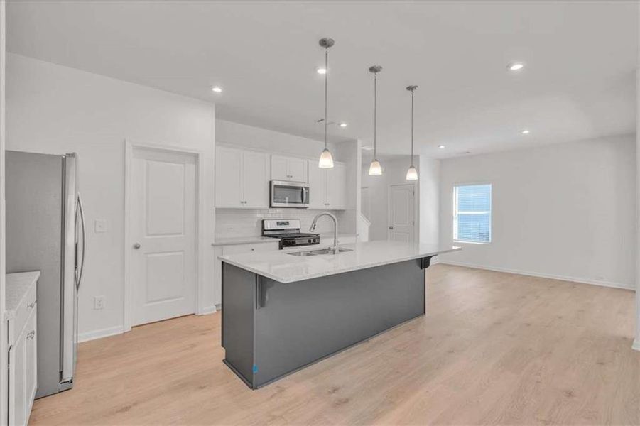 Furnished interior view inside a new home in The View at Groover's Lake, Lithia Springs (Image 5).