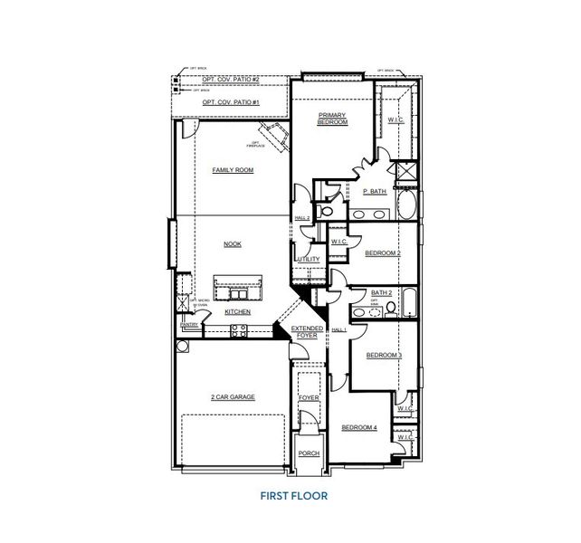2D floor plan layout for the Concept 1937 by Landsea Homes in Pirate Village, Granbury, TX (Image 5). 2D floor plan layout for the Concept 1937 by Landsea Homes in Pirate Village, Granbury, TX (Image 5).