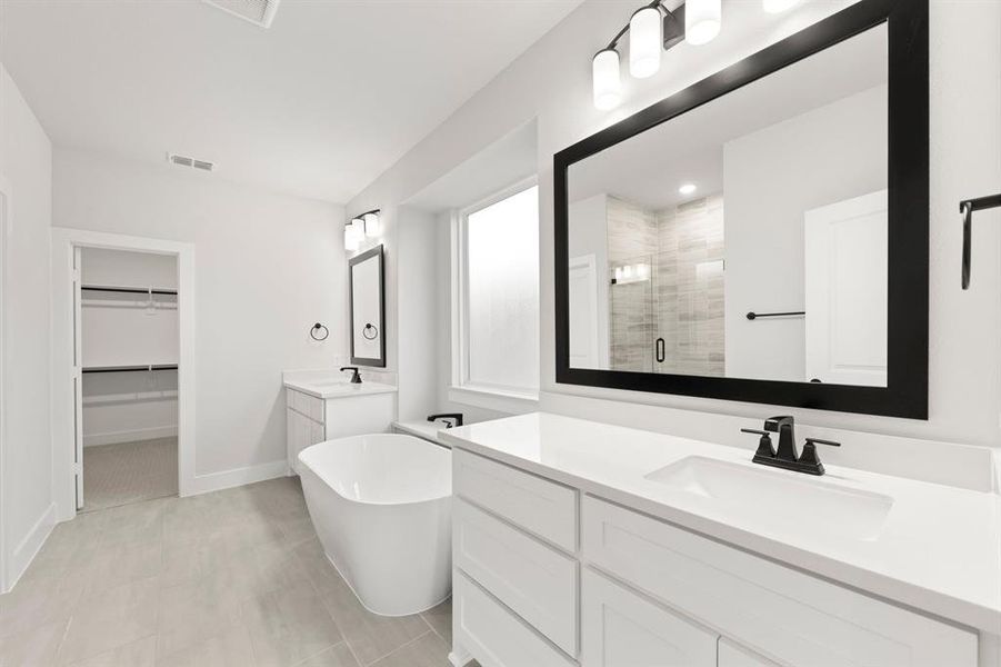 Furnished interior view inside a new home in Valencia on The Lake, Little Elm (Image 8).