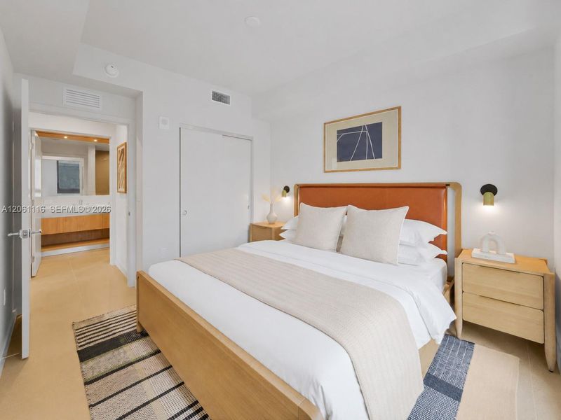 Furnished interior view inside a new home in , Miami (Image 17).