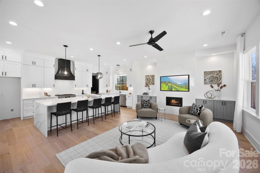 Furnished interior view inside a new home in , Charlotte (Image 11).