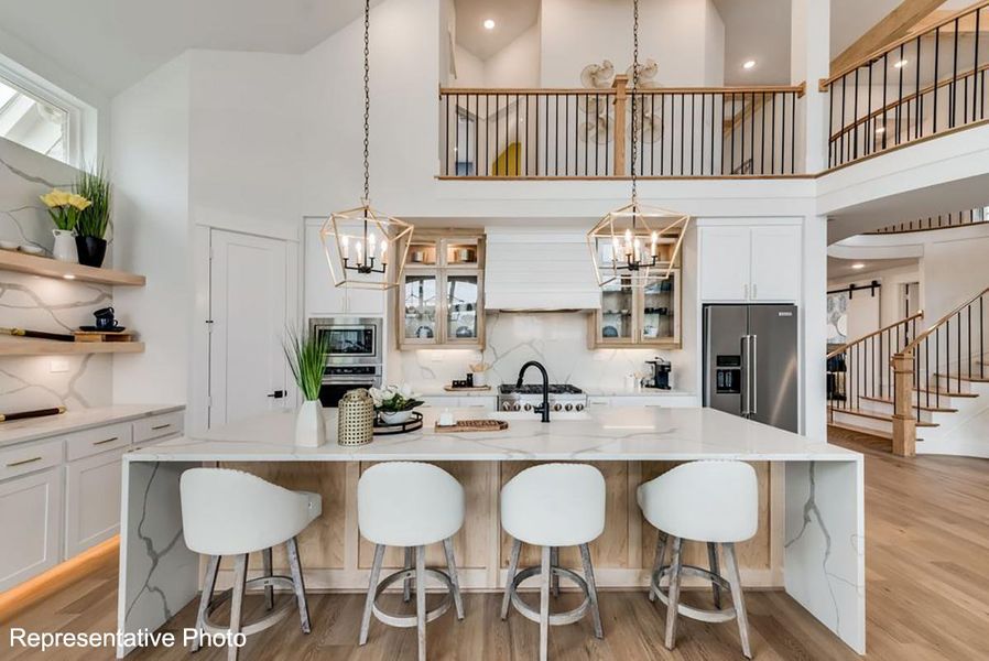 Furnished interior view inside a new home in Monterra, Fate (Image 6).