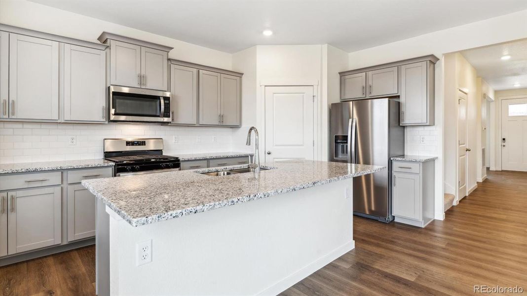 Furnished interior view inside a new home in Settlers Crossing, Commerce City (Image 8). Furnished interior view inside a new home in Settlers Crossing, Commerce City (Image 8).