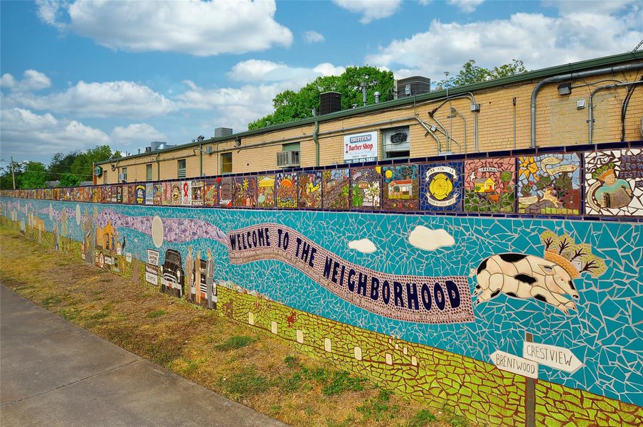 Neighborhood mural
