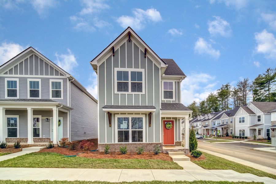 Representative exterior photo of a completed home built from the Crawford by Parkside Builders in The Woods, Gallatin, TN (Image 24).