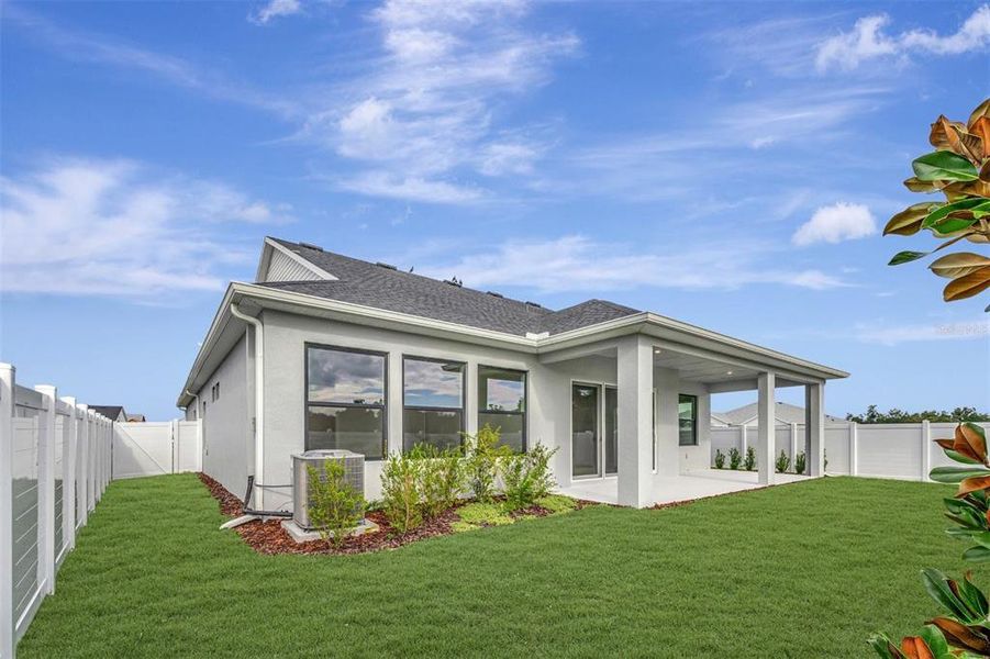 Exterior details and patio area of a home in Lakeview Crossing – Classic Series, Sarasota (Image 4).