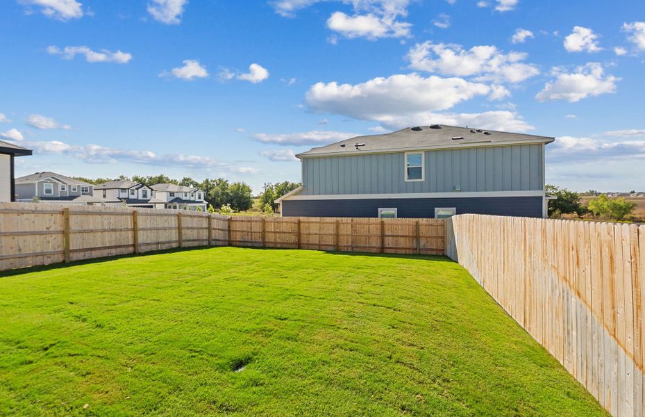 Exterior details and patio area of a home in Sonterra, Jarrell (Image 24).