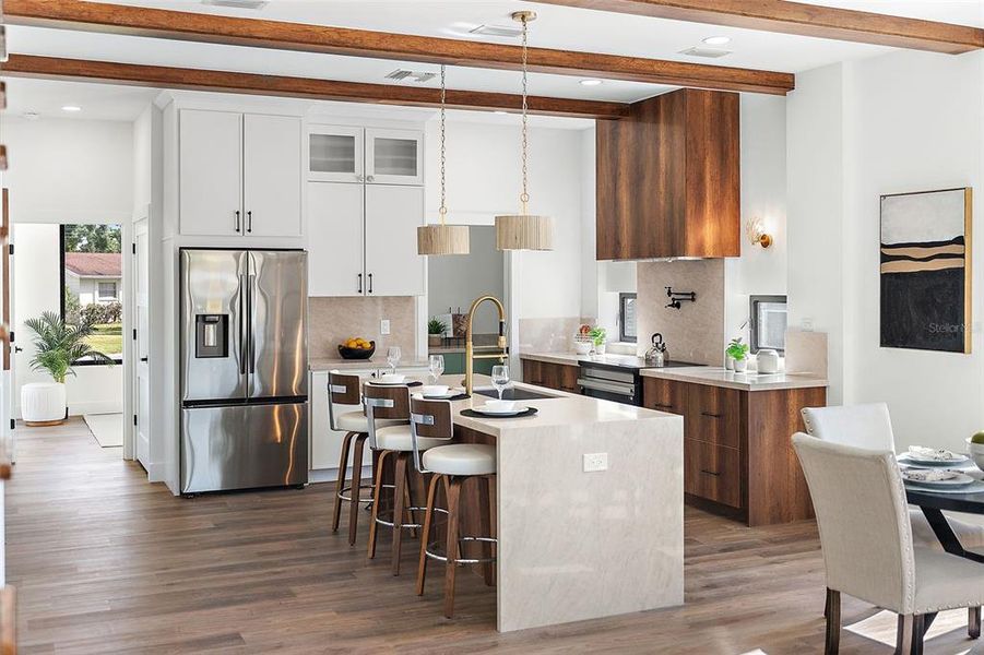 Furnished interior view inside a new home in , St. Petersburg (Image 32).