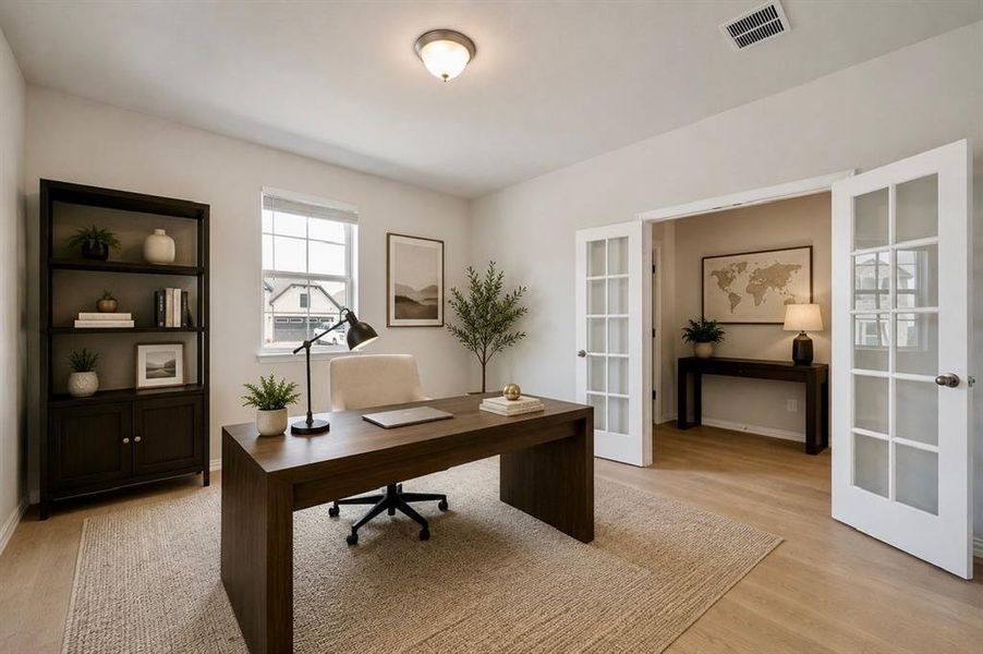 Furnished interior view inside a new home in The Villages of Hurricane Creek, Anna (Image 5).