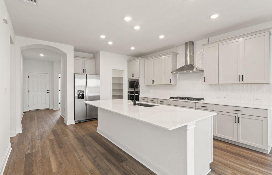 Furnished interior view inside a new home in Santa Rita Ranch, Liberty Hill (Image 7).