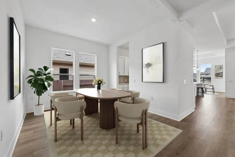 Furnished interior view inside a new home in Silverleaf, Cedar Creek (Image 11).