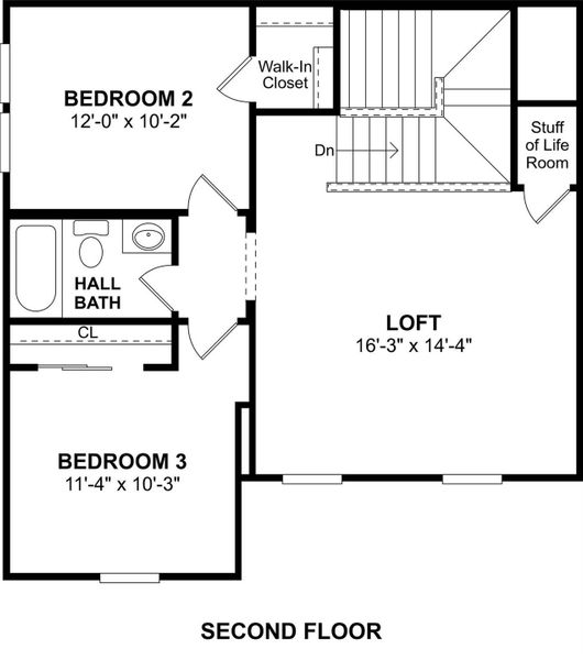 The Cordoba floor plan by K. Hovnanian Homes. 2nd Floor shown. *Prices, plans, dimensions, features, specifications, materials, and availability of homes or communities are subject to change without notice or obligation.