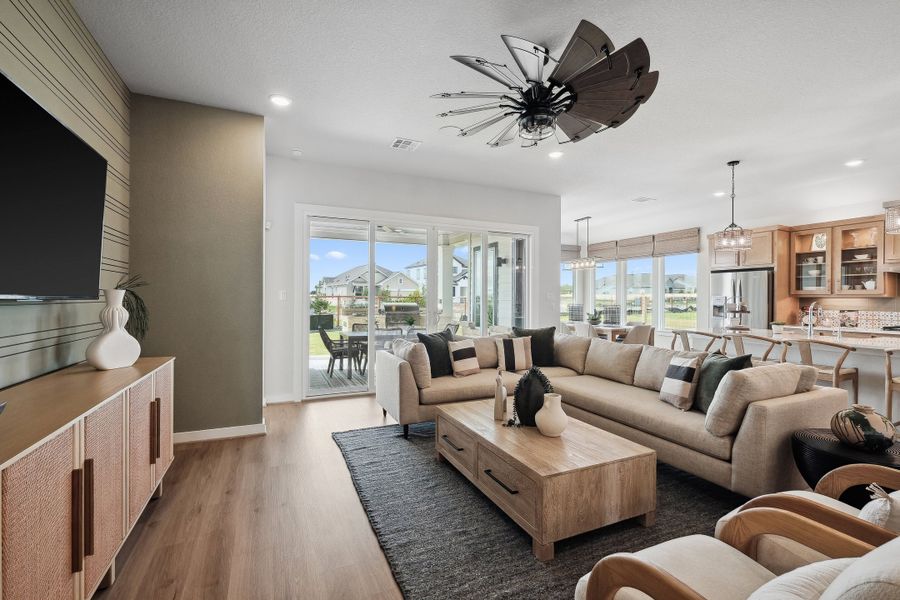 Representative furnished interior of a home built from the Elgin by Scott Felder Homes in Prominence, San Antonio (Image 7). Representative furnished interior of a home built from the Elgin by Scott Felder Homes in Prominence, San Antonio (Image 7).