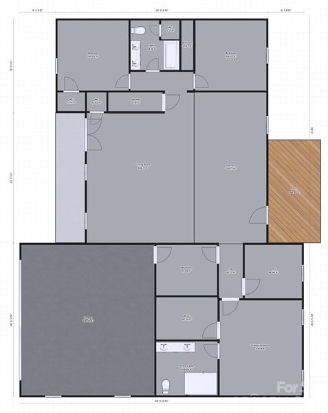 2D floor plan layout of this home in , Maiden, NC (Image 3). 2D floor plan layout of this home in , Maiden, NC (Image 3).