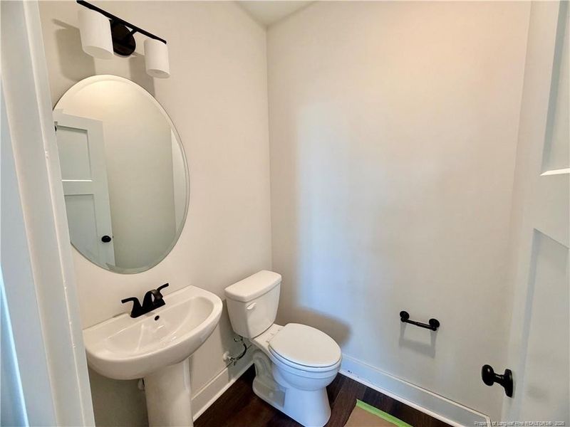 Half bath next to office