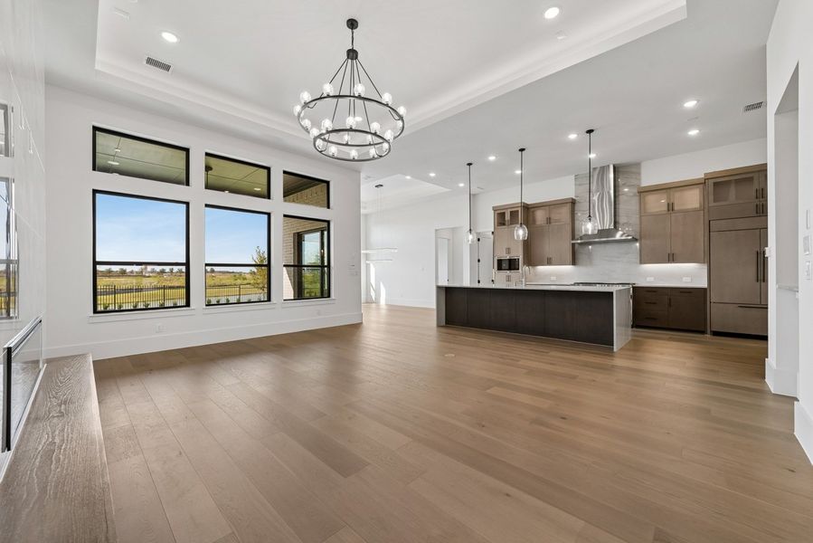 Representative unfurnished interior of a home built from the Ladera by Landon Homes in Fields - Brookside North, Frisco (Image 23). Representative unfurnished interior of a home built from the Ladera by Landon Homes in Fields - Brookside North, Frisco (Image 23).
