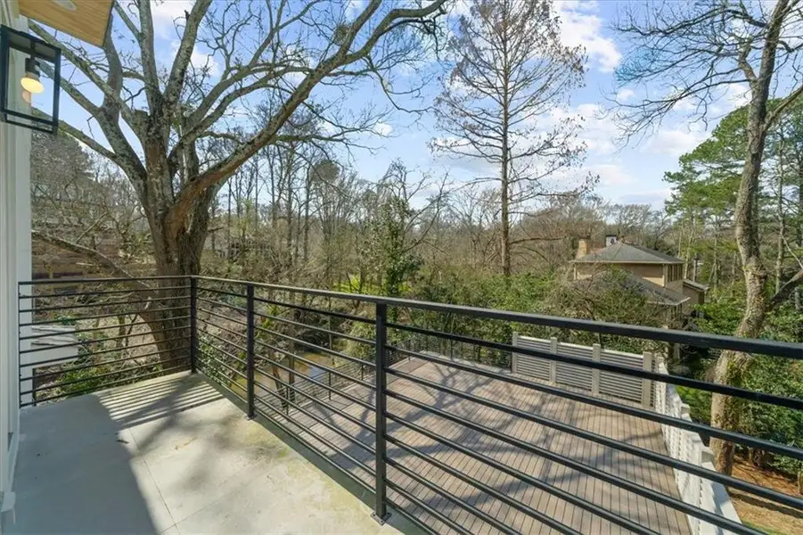 Exterior details and patio area of a home in , Atlanta (Image 36).