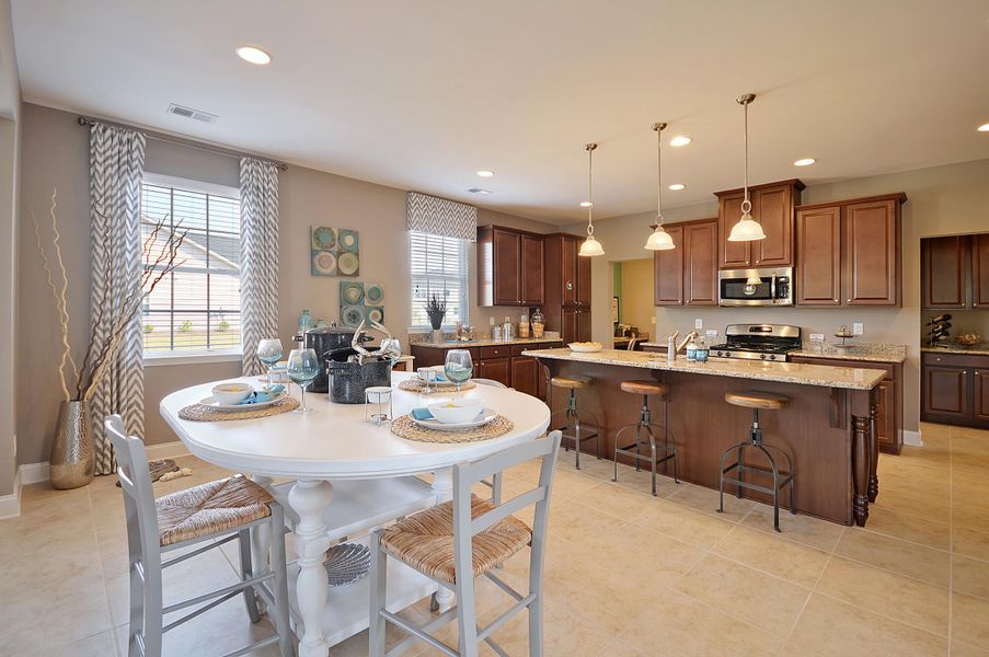 Furnished interior in a model home at Limehouse Farms: Arbor Collection in Summerville (Image 19).