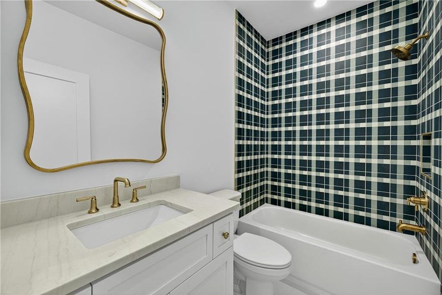 Furnished interior view inside a new home in , Atlanta (Image 42).