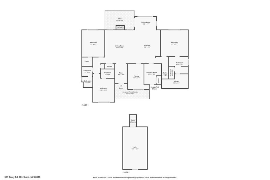 2D floor plan layout of this home in , Bostic, NC (Image 5).