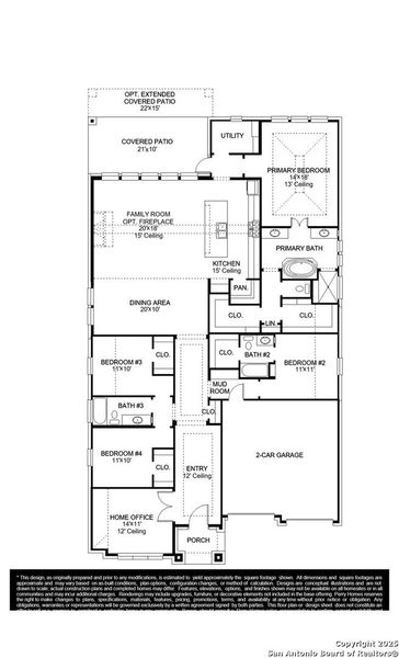 2D floor plan layout of this home in Meadows Of Mill Creek 60', Seguin, TX (Image 2). 2D floor plan layout of this home in Meadows Of Mill Creek 60', Seguin, TX (Image 2).