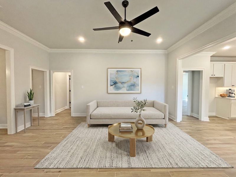 Furnished interior view inside a new home in Natureview, Freeport (Image 4).