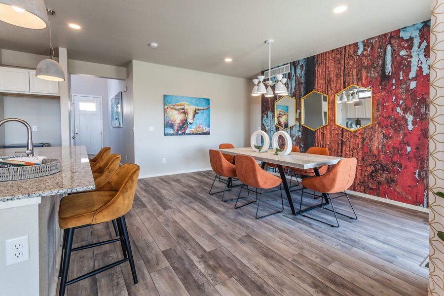 Representative furnished interior of a home built from the Rowling by Hartford Homes in Trailside, Timnath (Image 51).