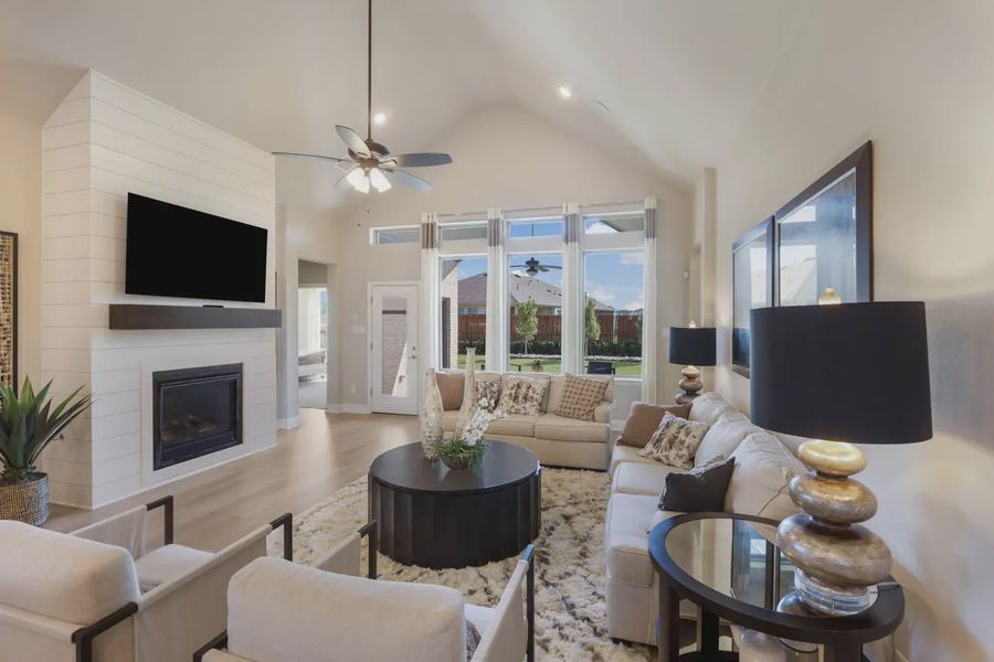 Representative furnished interior of a home built from the Princeton by Chesmar Homes in Heartland 50's and 60's, Heartland (Image 8).