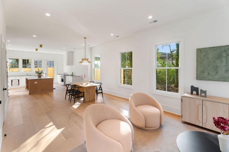Furnished interior view inside a new home in , Charleston (Image 13). Furnished interior view inside a new home in , Charleston (Image 13).