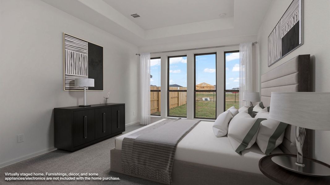 Furnished interior view inside a new home in Legacy, League City (Image 3).