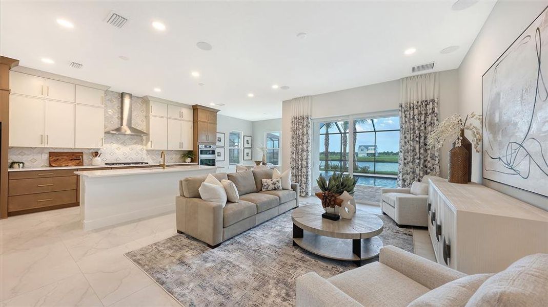 Furnished interior view inside a new home in Gracewater at Sarasota, Sarasota (Image 44). Furnished interior view inside a new home in Gracewater at Sarasota, Sarasota (Image 44).